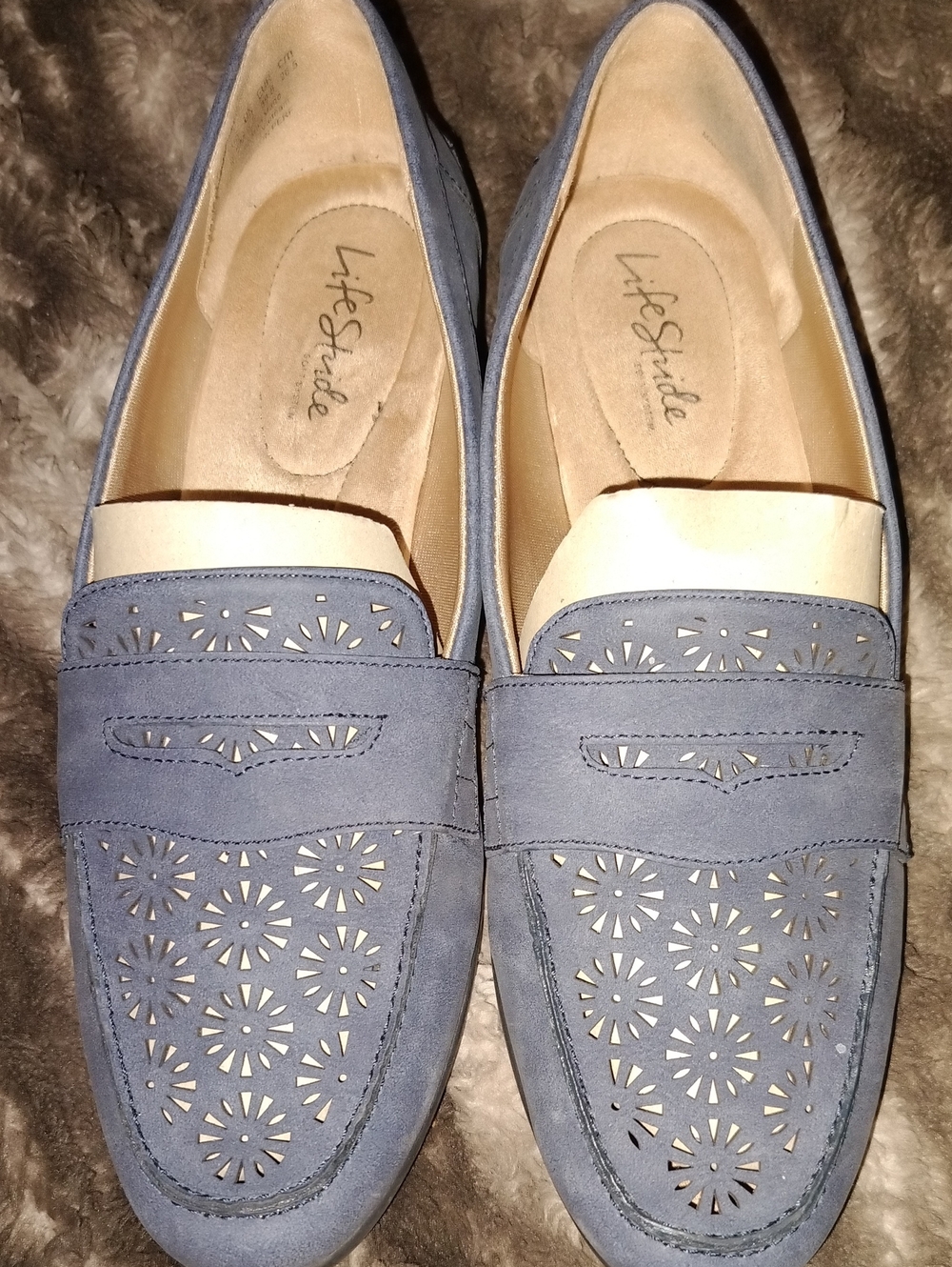 Life Stride Wedgewood Suede Loafers